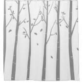 樺の木のシャワー・カーテンのデザイン シャワーカーテン (正面)