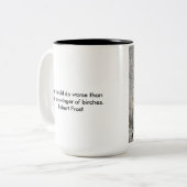 樺の木のスウィンガーがあって下さい ツートーンマグカップ (正面左)