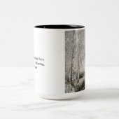 樺の木のスウィンガーがあって下さい ツートーンマグカップ (中央)