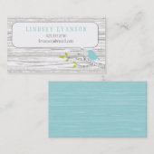 樺の木のテレホンカードの鳥 コーリングカード (正面/裏面)