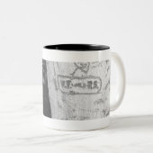 樺の木のトランクB&Wで切り分けること ツートーンマグカップ (正面右)