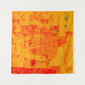 樺の木のバークの背景closeupAbstraction textu タペストリー (正面(横))