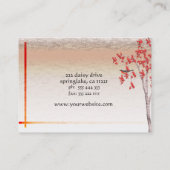 樺の木の名刺 名刺 (裏面)