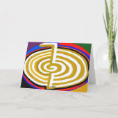 樺の木の国のハッピーバースデー-霊気の治療 カード (裏面)