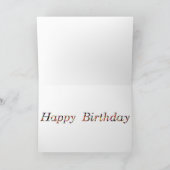 樺の木の国のハッピーバースデー-霊気の治療 カード (内部)