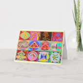 樺の木の国のハッピーバースデー-霊気の治療 カード (正面)