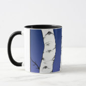 樺の木の月のマグ マグカップ (左)