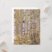 樺の木の木々(ローリヒ) カード (正面/裏面インサイチュ)