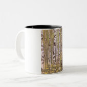 樺の木の木々（ローリヒ） ツートーンマグカップ (正面左)