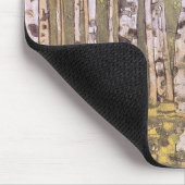 樺の木の木々（ローリヒ） マウスパッド (コーナー)