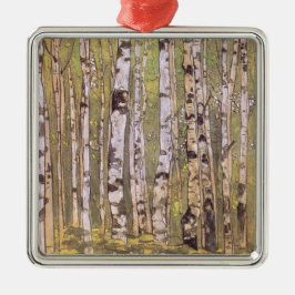 樺の木の木々（ローリヒ） メタルオーナメント