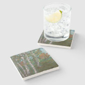 樺の木の木々(Kimon Loghi) ストーンコースター (横)