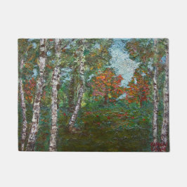 樺の木の木々(Kimon Loghi) ドアマット