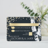 樺の木の木と輝結婚き 出欠カード (スタンド正面)