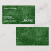 樺の木の木のテクスチャ – 濃い緑(006600) 名刺 (正面/裏面)