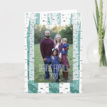 樺の木の木の雪片の冬の森ストライプの地