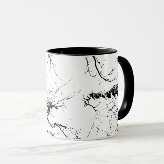 樺の木の木の頂上でマグカップを飲む マグカップ (正面右)