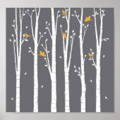 樺の木の木鳥 ポスター (正面)