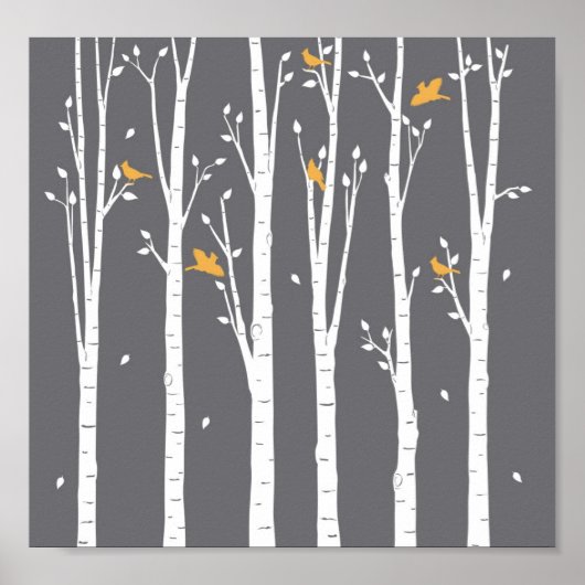 樺の木の木鳥 ポスター (正面)