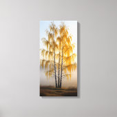 樺の木の木 キャンバスプリント (正面)