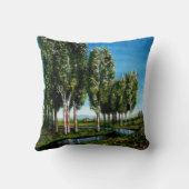 樺の木の木 クッション (裏面)