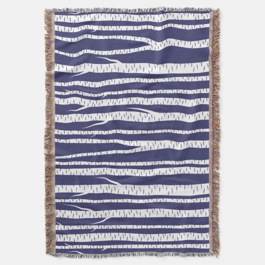 樺の木の木 スローブランケット (正面縦)