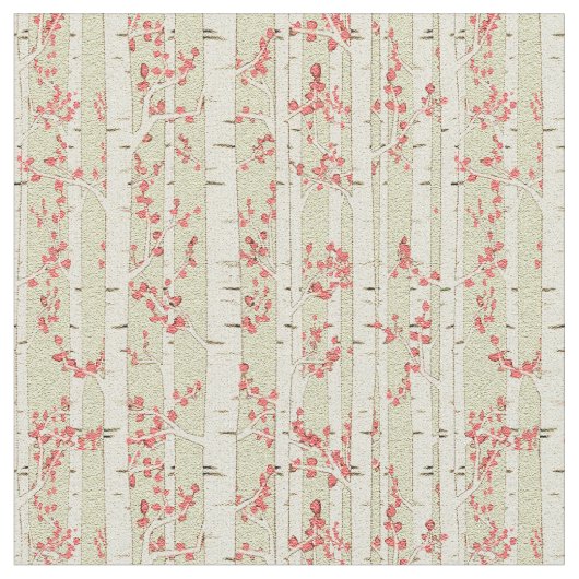 樺の木の木 ファブリック (クローズアップ)