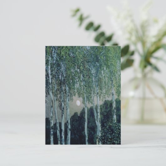 樺の木の木 ポストカード (スタンド正面)