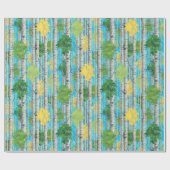 樺の木の木 ラッピングペーパー (フラット)
