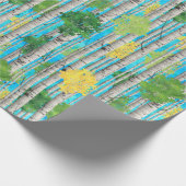 樺の木の木 ラッピングペーパー (角)