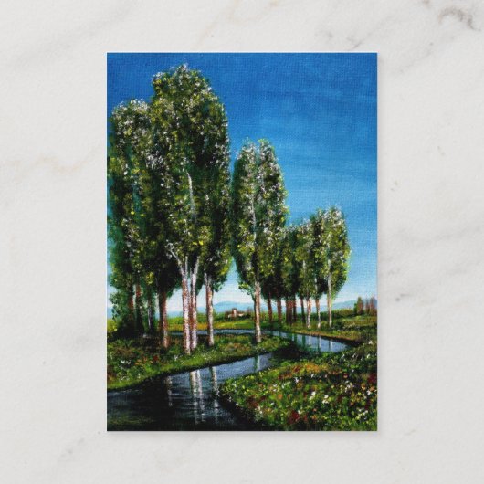 樺の木の木 名刺 (裏面)