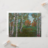 樺の木の木(by Kimon Loghi) カード (正面/裏面インサイチュ)