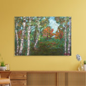 樺の木の木(by Kimon Loghi) キャンバスプリント (インサイチュ (リビング))