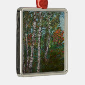 樺の木の木(by Kimon Loghi) メタルオーナメント (右)