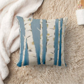 樺の木の枕 クッション (ブランケット)