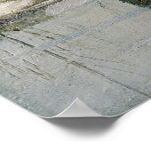 樺の木の森の冬のレプリカ絵画のポスター ポスター (角)