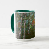 樺の木の森の木（キモンロギ） マグカップ (正面左)