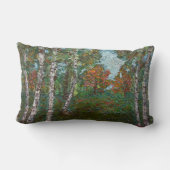 樺の木の森の木（キモン・ロギ） ランバークッション (裏面)