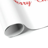 樺の木の森林のサンタ ラッピングペーパー (ロールコーナー)