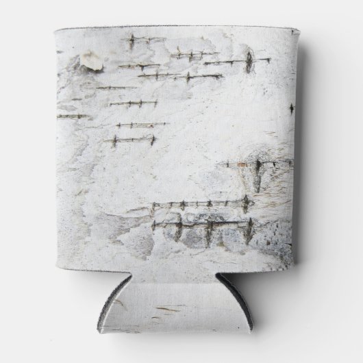 樺の木の樹皮パターンは居心地が良い 缶クーラー (正面)