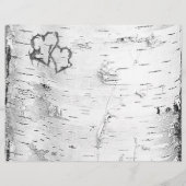 樺の木の結婚樹皮の儀式プログラムを折り畳む (裏面)