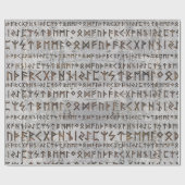 樺の木の質のFutharkより古いパターン ラッピングペーパー (フラット)