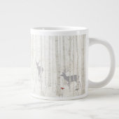 樺の木ウッズディアジャンボマグスープアイスクリーム ジャンボコーヒーマグカップ (右)