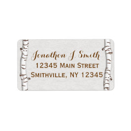 樺の木ウッズ素朴住所 シール