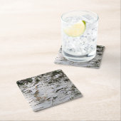 樺の木ウッドコースター001 スクエアペーパーコースター (インサイチュ)