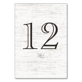 樺の木ウッドランドテーブル番号 テーブルナンバー