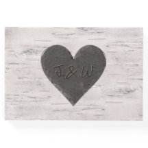 樺の木ウッドルック結婚ズゲストブック