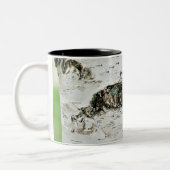 樺の木ウッド自然バークツリー ツートーンマグカップ (左)