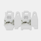 樺の木ウッド自然結婚式の引き出物ボックス フェイバーボックス (折り畳みなし)