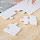 樺の木ツリーと深紅色パズル ジグソーパズル (側面)